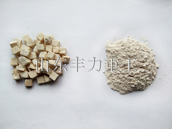 茯苓粉碎后对比
